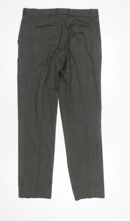 Womens UK Size 4 Regular Gap Regular Fit Casual Workwear Grey Trousers