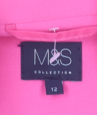 Marks and Spencer Women's Pink Blazer Size 12