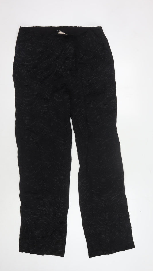 Womens UK Size M H&M Black Trousers