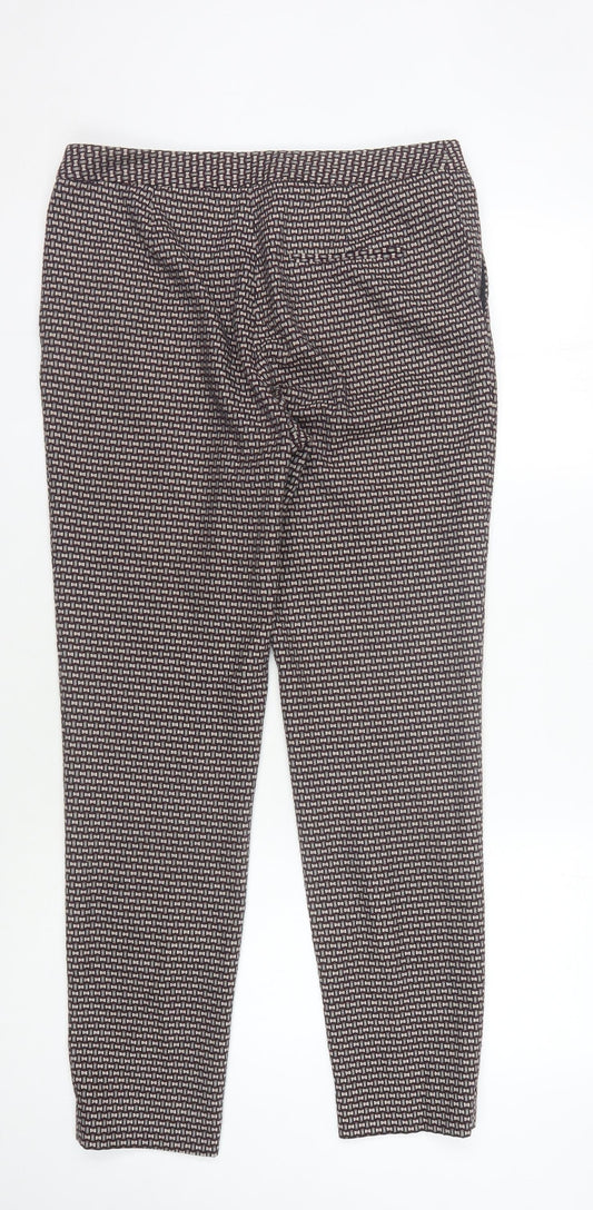 Womens UK Size 10 NEXT Regular Fit Business Casual Multicoloured Trousers