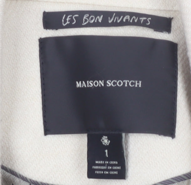 Maison Scotch Women’s Beige Blazer, Size 4, Business Wear