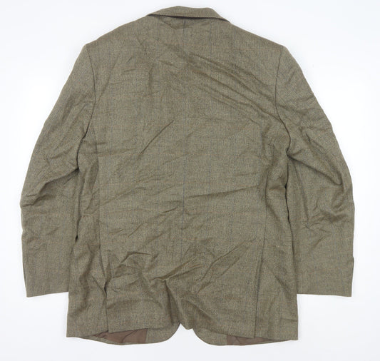 Mens UK Size 40 Marks and Spencer Regular Green Suit Jacket
