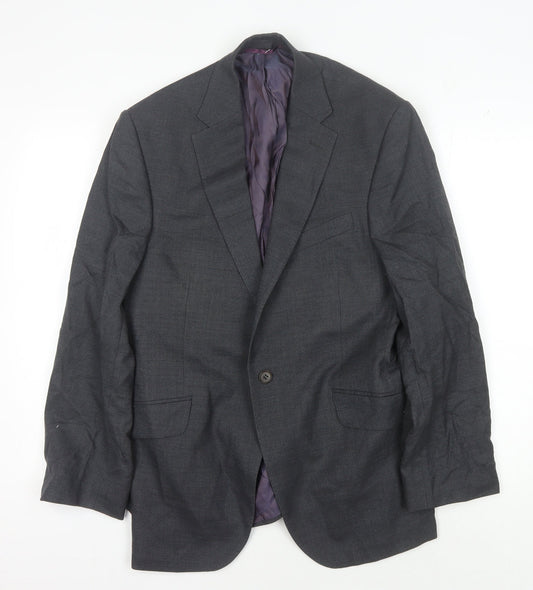 Mens UK Size 40 Austin Reed Regular Grey Suit Jacket