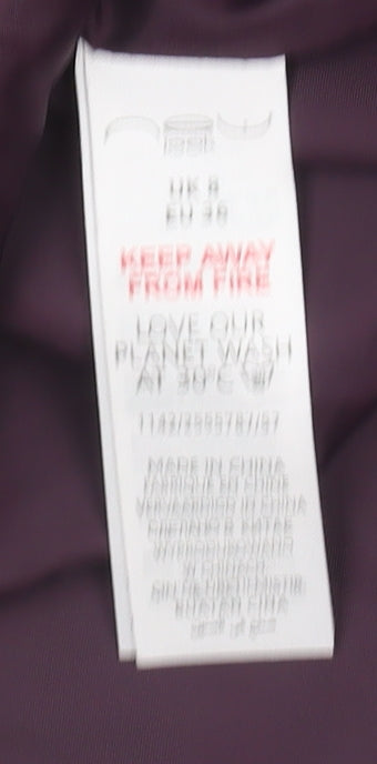 New Look Women's Purple Blazer Jacket Size 8