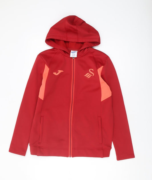 Joma Boys Red Full Zip Hoodie Size 14 Years