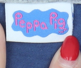 Peppa Pig Men's Blue M Funny Graphic T-Shirt