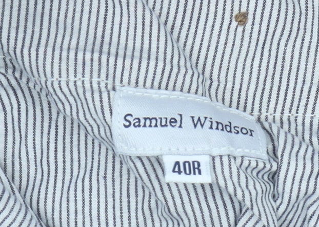 Samuel Windsor Men's Brown Chino Trousers 40R