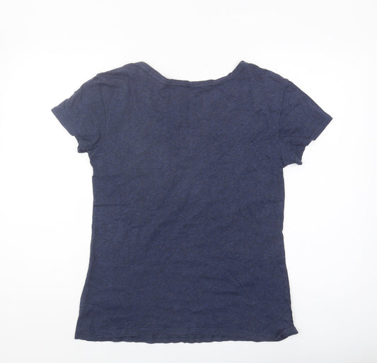 Womens UK Size S Gap Blue Basic T-Shirt