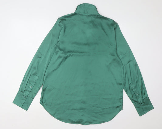Unisex Adults UK Size S H&M Green Button-Up