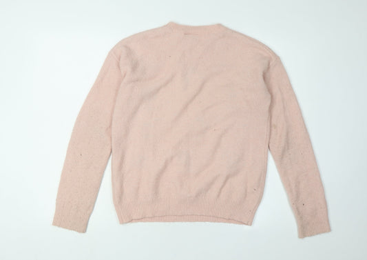 Disney Women's Pink Beauty and the Beast Pullover Jumper M