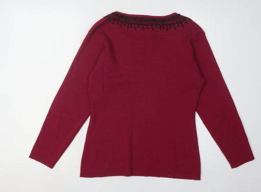 Alexon Women's Red Pullover Jumper, Size M