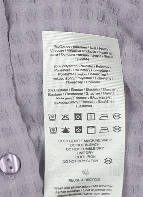 Jacqueline de Yong Purple Women's Button-Up Size 6