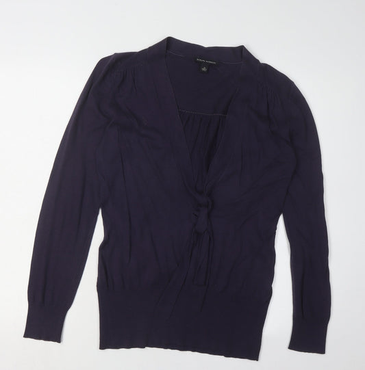 Womens UK Size M Banana Republic Purple Cardigan Jumper