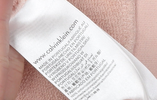 Calvin Klein Jeans Women's Pink XL Pullover Sweatshirt