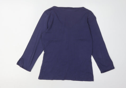 Womens UK Size 10 Boden Purple Basic T-Shirt