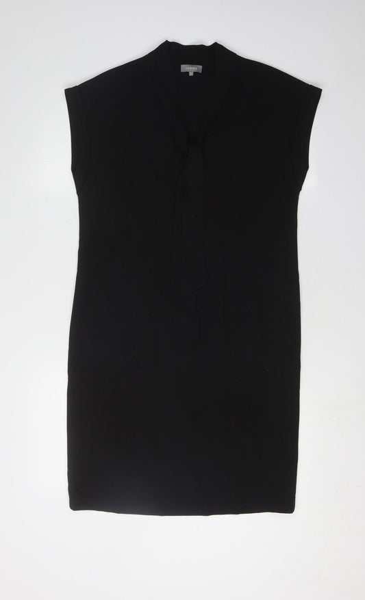 Additional front view of Jaeger Women's Black Sleeveless Dress, size 8