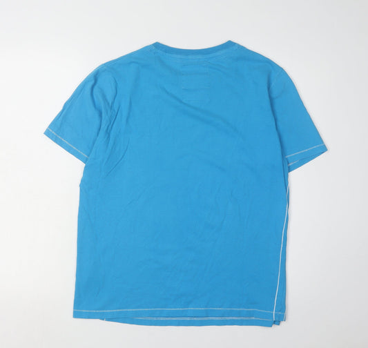Tokyo Laundry Men's Blue Graphic T-Shirt, Size L
