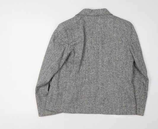 Eastex Women's Grey Blazer, Regular Size 10, Single-Breasted