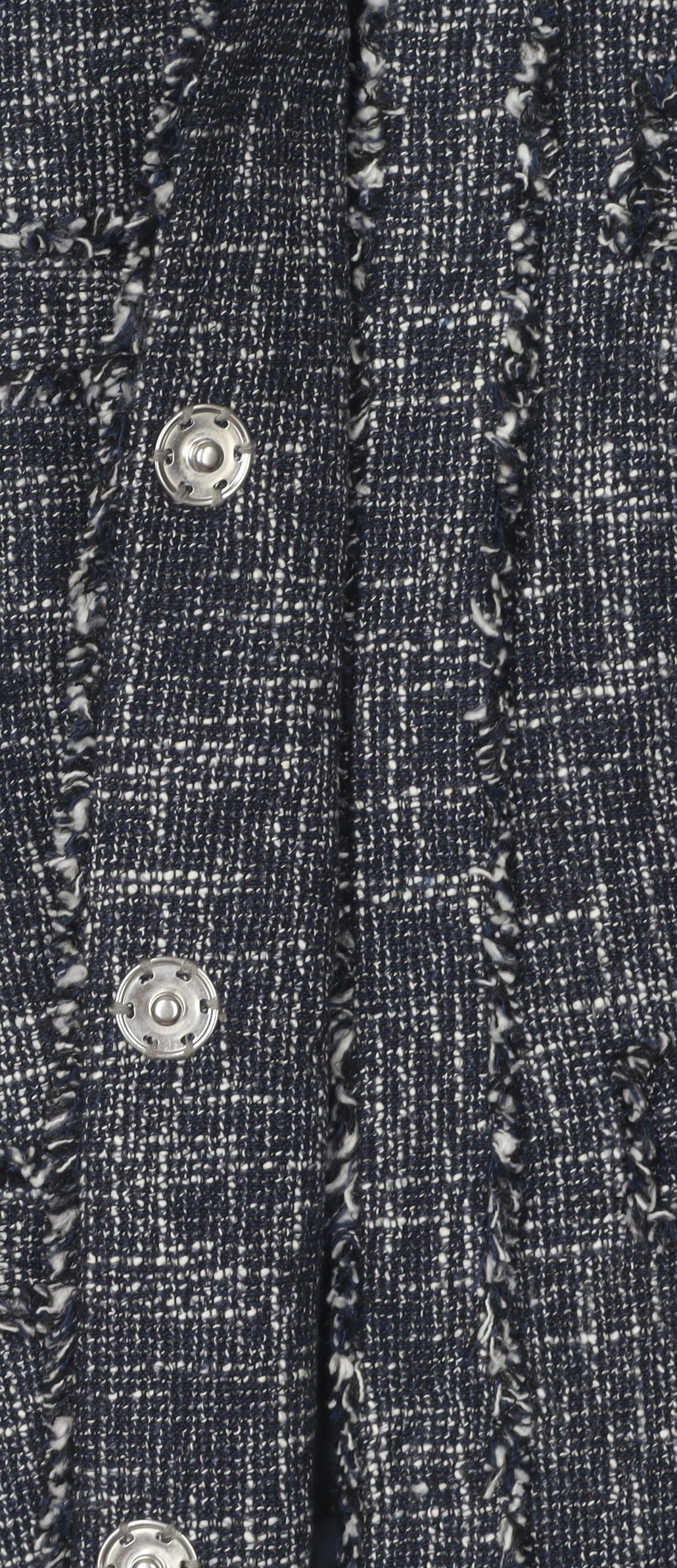 Additional view of Michael Kors Women's Blue Bouclé Blazer, size 6