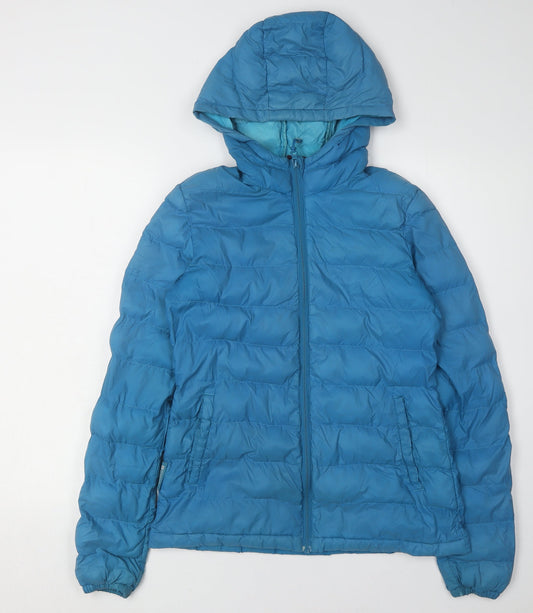 Womens UK Size UK 8 Mountain Warehouse Blue Puffer Jacket