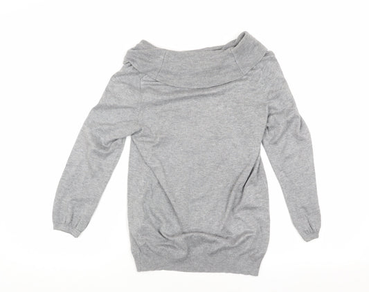 Womens UK Size 10 Marks and Spencer Grey Pullover Jumper