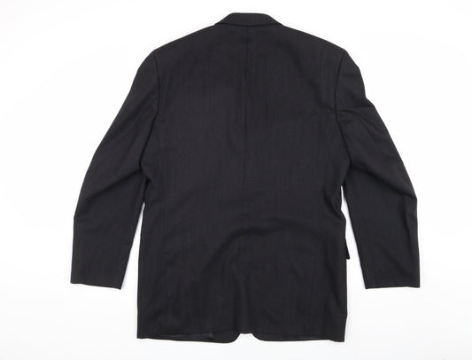 Mens UK Size 40 Pierre Cardin Regular Black Suit Jacket