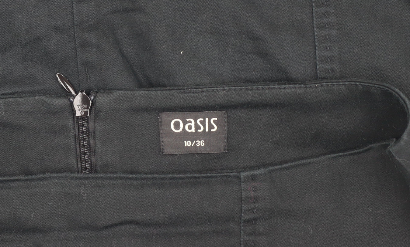 Oasis Women’s Black Midi Pencil Skirt Size 10 Workwear