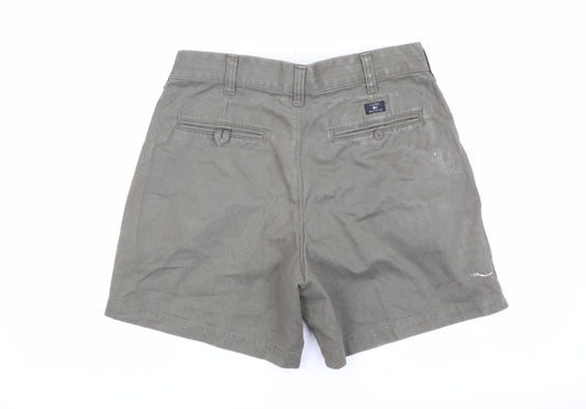 Marks and Spencer Men's Green Chino Shorts Size 32
