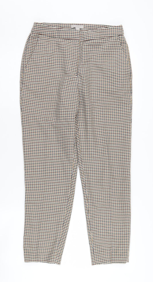 Womens UK Size 8 H&M Classic Fit Business Casual Multicoloured Trousers