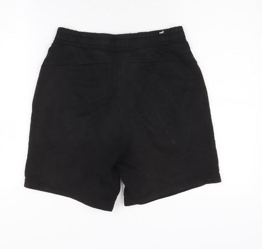 Puma Men's Black Athletic Shorts S with Pockets