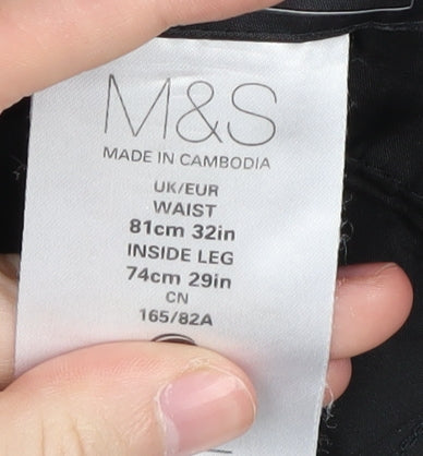 Marks and Spencer Men's Grey Regular Trousers 32