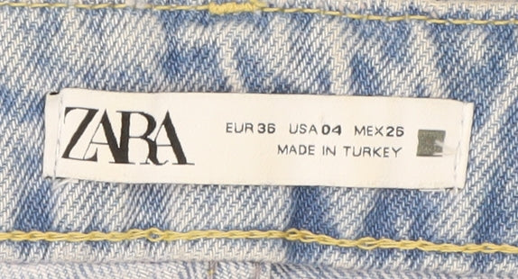 Zara Women Blue Mom Jeans Size 8 Medium Denim