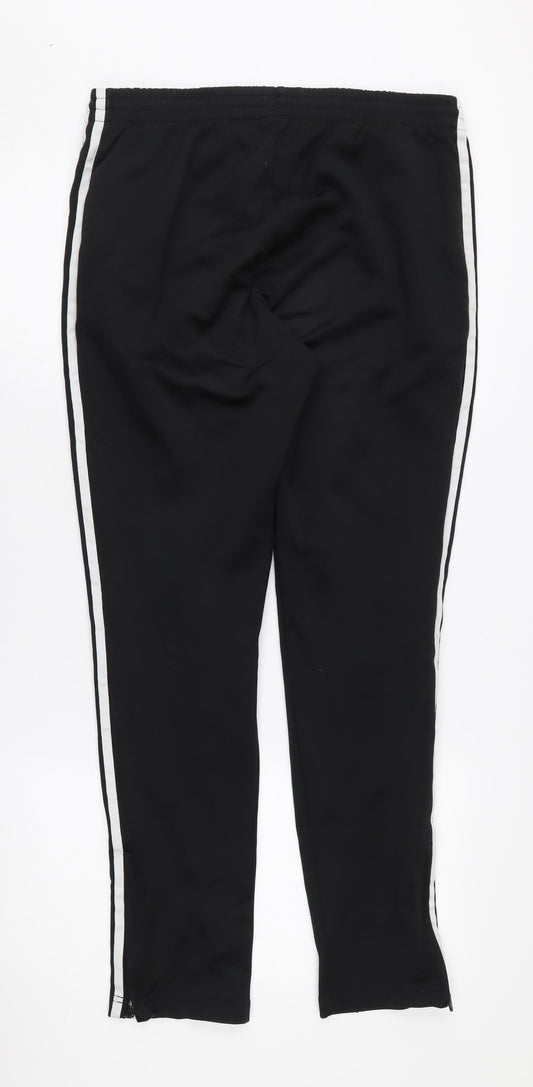 adidas Black Track Pants, Size 16, Unisex Activewear