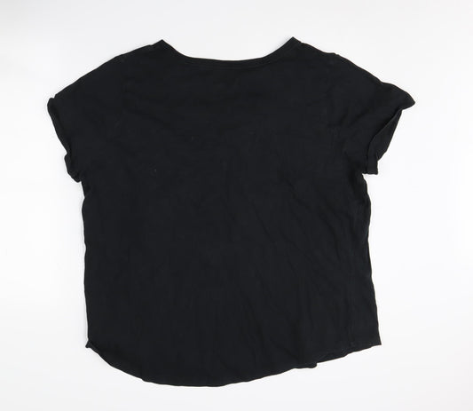 Nike Women's Black 2XS Basic Cotton T-Shirt
