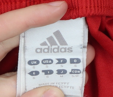 Adidas Men's Red Athletic Shorts - Size S