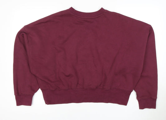 Adidas Women's Purple Crew Neck Sweatshirt Size 10