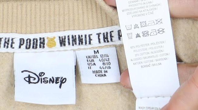 Womens UK Size 12 Disney Beige Pullover Sweatshirt