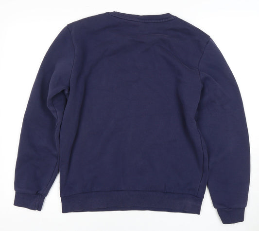 Puma Unisex Adults Blue Sweatshirt, Size S, Crew Neck