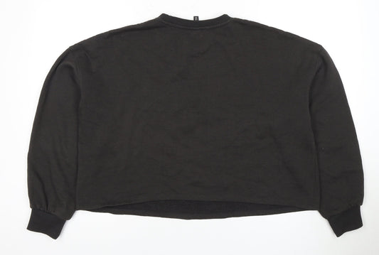 H&M Unisex Black Tiger Print Sweatshirt, Size L