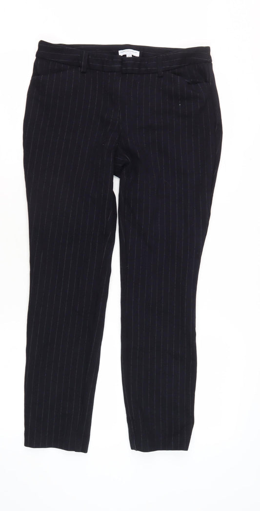 Womens UK Size 10 Katherine Barclay Regular Fit Dress Pants Black Trousers
