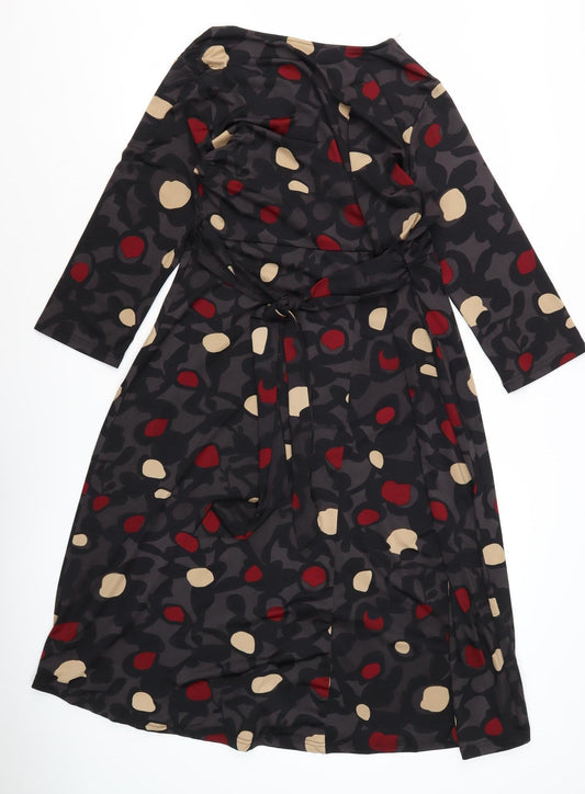 Isle Women's Multicoloured Wrap Dress Size 16