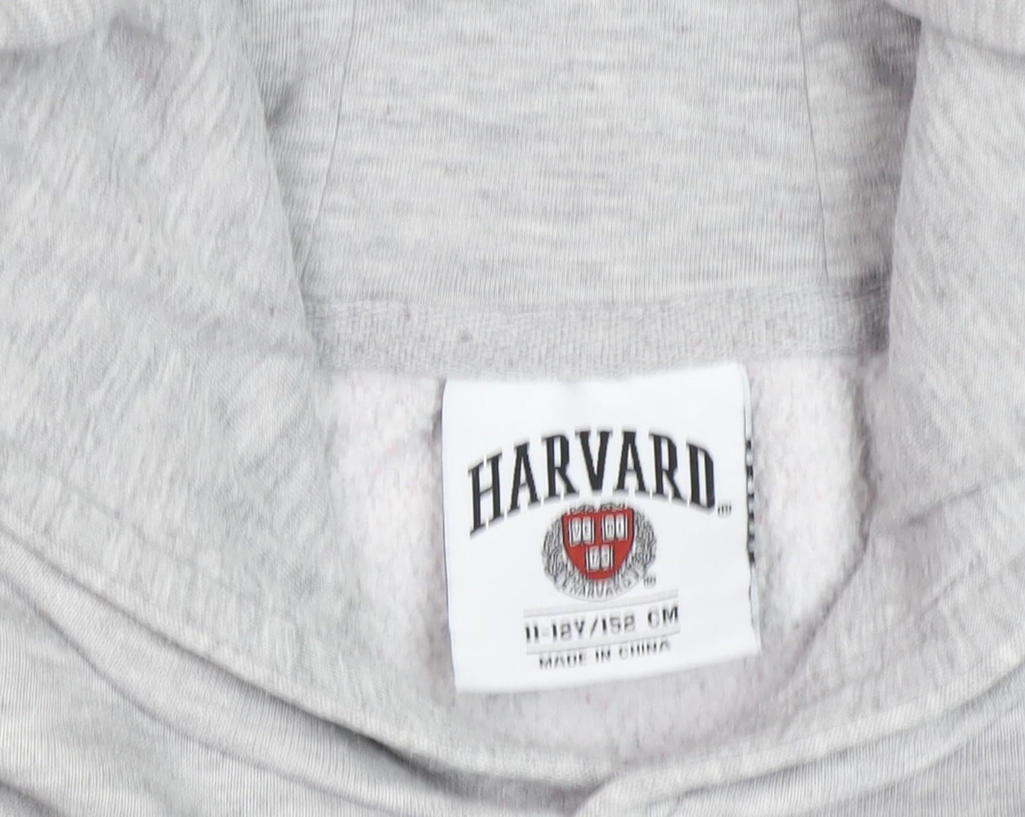 Harvard Boys Grey Hoodie, 11-12 Years, Pull-Over, Fleece