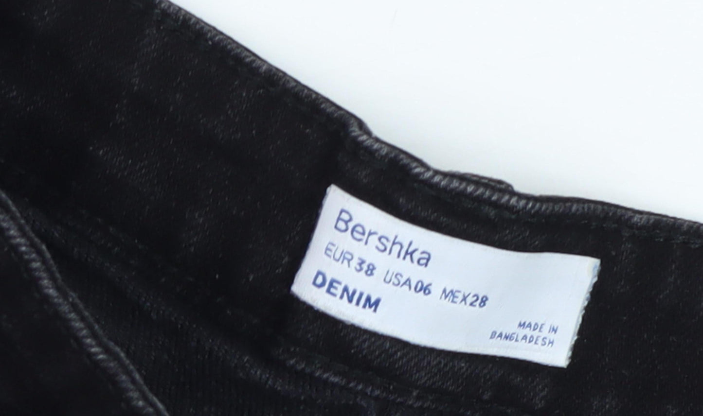 Womens UK Size 10 Bershka Regular Fit Shorts Shorts