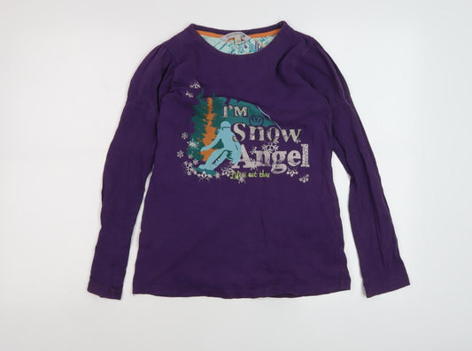 Teens UK Size 2 Fat Face Purple