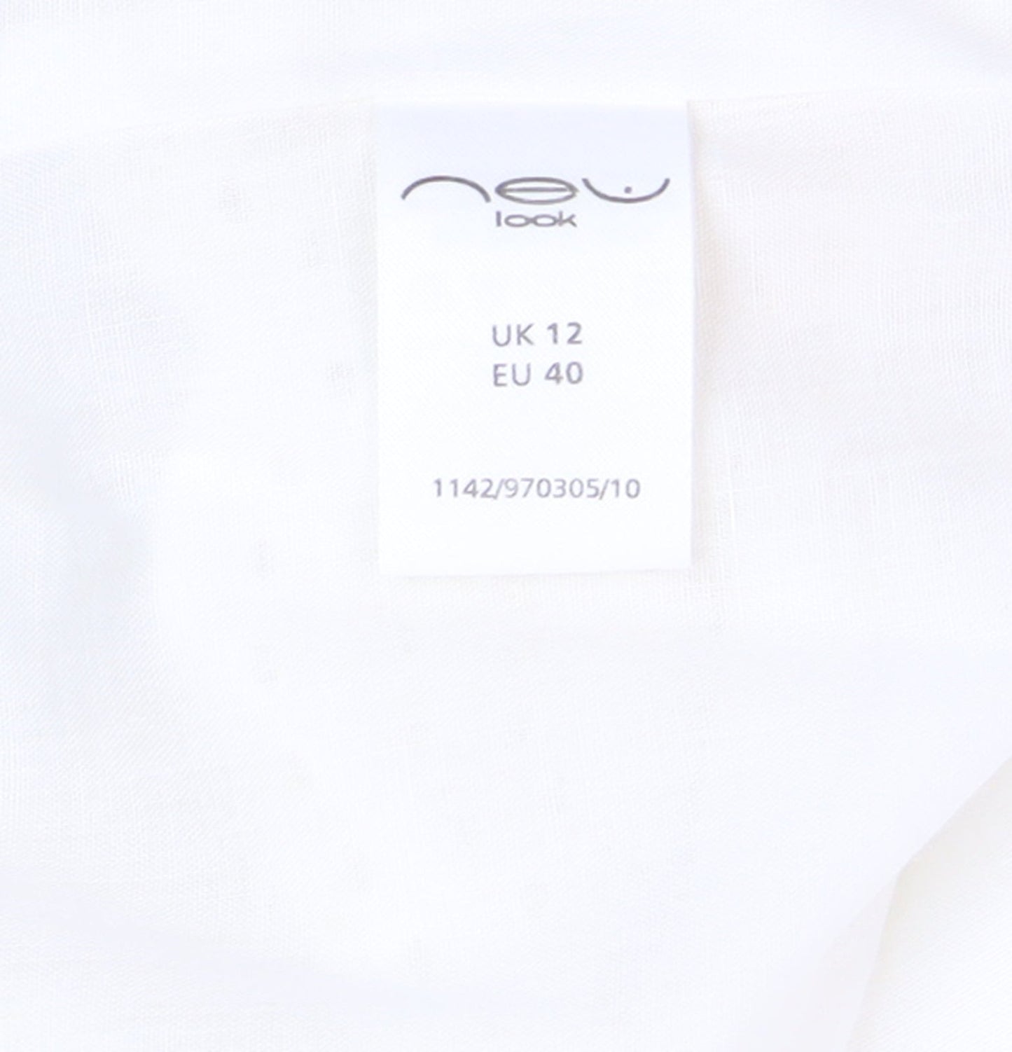 New Look Women's White A-Line Skirt UK 12 Patchwork