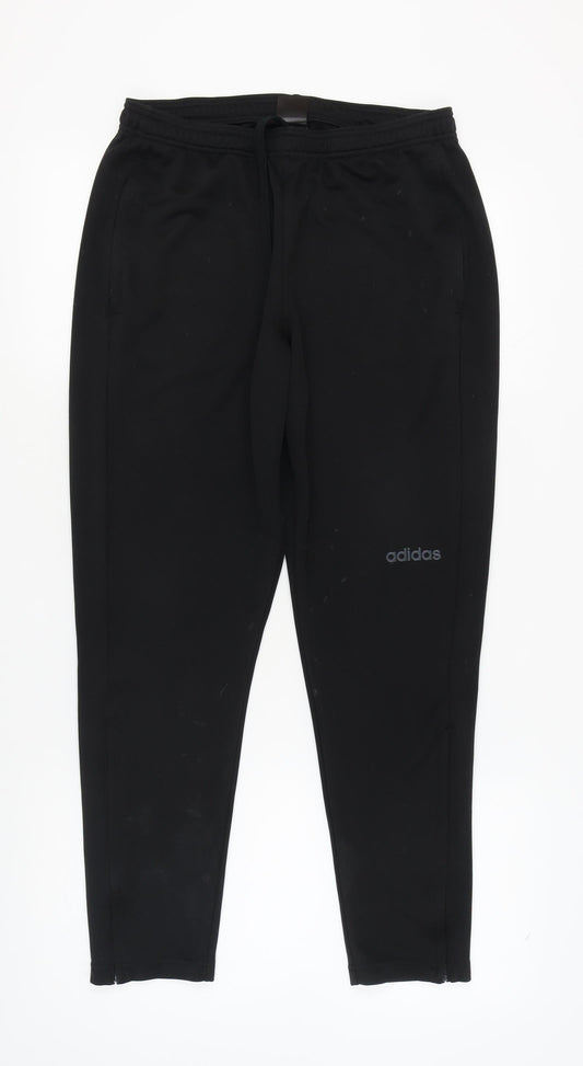 Unisex Adultss UK Size 44 adidas Jogger Black Trousers