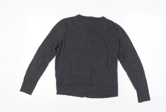 Womens UK Size M Tommy Hilfiger Grey Cardigan Jumper