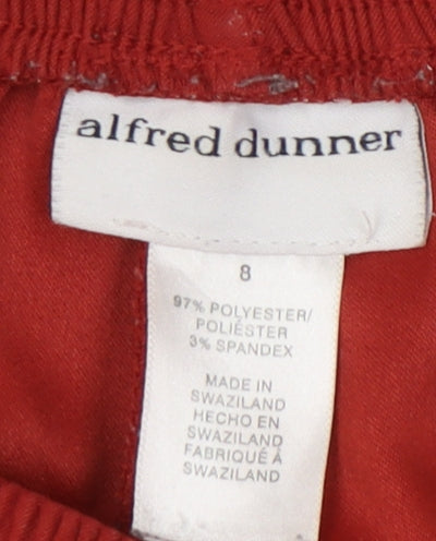 Alfred Dunner Women's Red Trousers Size 8