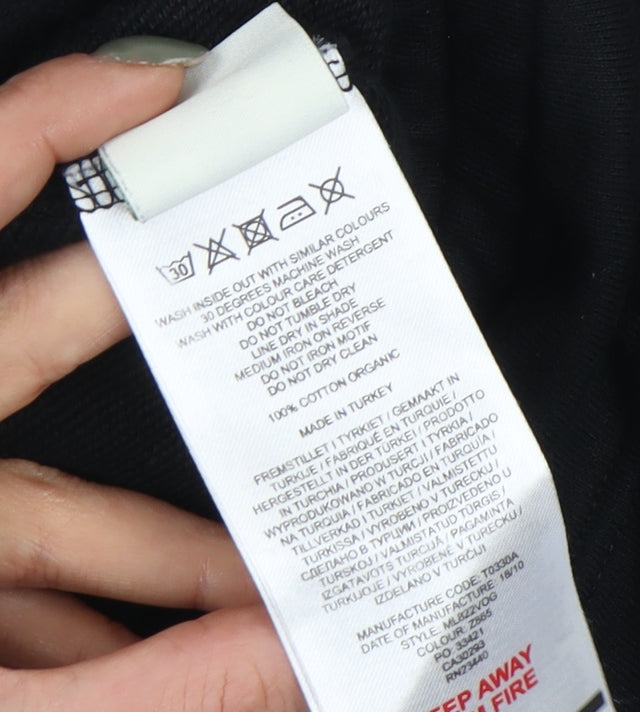 Lyle & Scott Men's Black Joggers, S, Elastic Waist