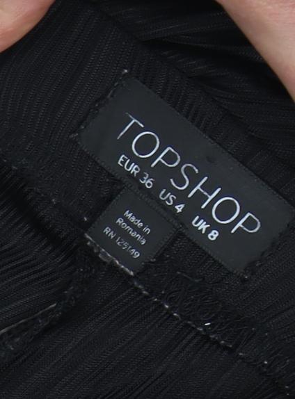 Topshop Women's Black Trousers Size 8